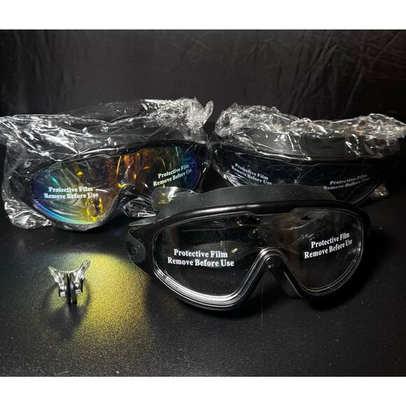 3pk Pro Goggles Swimming Adult Swim-Goggles UV400 Protection Anti Fog No Leak - Picture 6 of 6